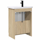 Bathroom Furniture Set Sonoma Oak 56 x 37.5 x 81 cm 3404146