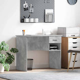 Desk with Drawer Concrete Grey 90 x 49 x 75 cm Engineered Wood 869269