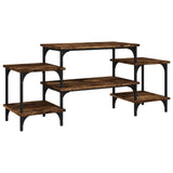 TV Cabinet Smoked Oak 117x35x52 cm Engineered Wood 826317