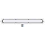Shower Drain 2-in-1 with 360&deg Siphon Silver 80 cm 42015964