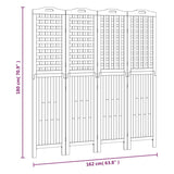 4-Panel Room Divider 162x2x180 cm Solid Wood Acacia 318549