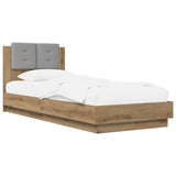 Bed Frame with Headboard Artisian Oak 80 x 200 cm 3429580