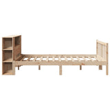 Bookcase Bed without Mattress 135x190 cm Double Solid Wood Pine 3321651