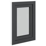 Basement Window RISOR 50 x 75 cm PVC and Glass Anthracite 42047311