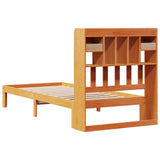 Bookcase Bed without Mattress Wax Brown 75x190cm Solid Wood Pine 3322611