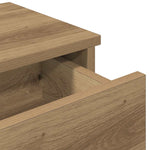 ZNTS Wall Shelf with Drawers Artisian Oak 100x37.5x19 cm Engineered Wood 859967