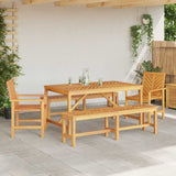 Garden Dining Set 5 pcs Brown Solid acacia wood 3154113