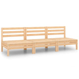 3 Piece Garden Lounge Set Solid Pinewood 3082442