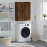 Wall Mounted Cabinet Brown Oak 69.5x34x90 cm Engineered Wood 830403