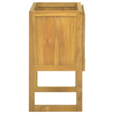 Bathroom Cabinet 60x40x75 cm Solid Wood Teak 338247