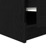 Coffee Table with Drawers Black Oak 70.5x70x40 cm 3328409