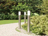 Bollard Lights with Sensor 3pcs 80 cm Stainless Steel IP44 4006008