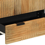 Highboard Brown 60x33x100 cm Solid Wood Mango 4017750