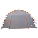 Cabin Tent Grey and Orange 300 x 210 x 156 cm Polyester 42028512