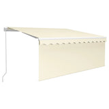 Manual Retractable Awning with Blind 3.5x2.5m Cream 3069277
