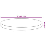 Table Top Round 60x4 cm Solid Wood Acacia 4008690