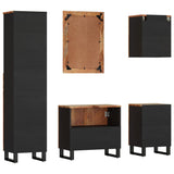 5 Piece Bathroom Furniture Set Solid Wood Reclaimed 3200647