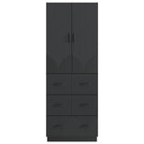 Cabinet Set 2 pcs Black 66 x 34.5 x 87 cm Engineered Wood 3416800