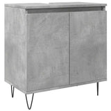3 Piece Bathroom Furniture Set Concrete Grey Engineered Wood 3324953