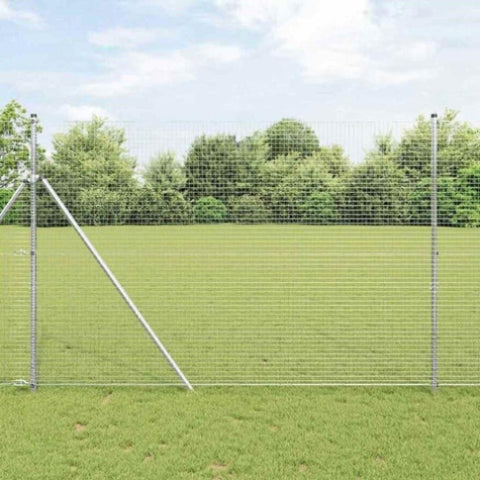Welded Wire Fence Silver 1.5 x 50 m Steel 42004976