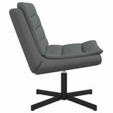 Swivel Chair Dark Grey 63 x 75 x 76 cm Fabric 42007351