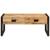 Coffee Table 100x54x40 cm Solid Wood Mango and Iron 356246