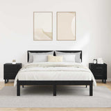 Bedside Cabinet with Drawer 2 pcs Black Oak 40 x 35 x 47.5 cm 882063
