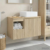 Bathroom Furniture Set 2 pcs Sonoma Oak Engineered Wood 3404046