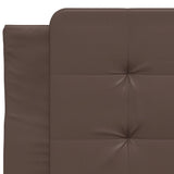 Bed Frame without Mattress "Zadar" Brown 80x200 cm Faux Leather 3208144