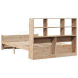 Bookcase Bed without Mattress 150x200 cm King Size Solid Wood Pine 3322473