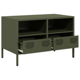 TV Cabinet Olive Green 68x39x43.5 cm Cold-rolled Steel 851320