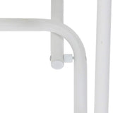 Garden Table Folding White 50 x 50 x 72 cm Metal 42010321