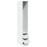 Wardrobe White 30x50x200 cm Engineered Wood 3307738