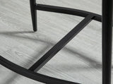 Breakfast Bar Stools Set of 2, Microfibre Upholstered Barstools, Industrial Bar Chairs with Curved T3398P328291