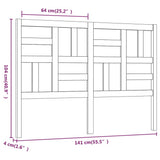 Bed Headboard 141x4x104 cm Solid Wood Pine 818185