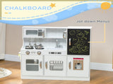 Pretend Play Kitchen, Kids Kitchen Playset, with Toy Phone, Chalkboard, Microwave, Cooking Stove, T3398P378964