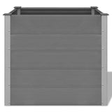 ZNTS Garden Raised Bed WPC 100x50x91 cm Grey 43604