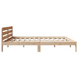Bed Frame without Mattress 180x200 cm Super King Solid Wood Pine 855558
