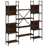 Bookshelf Brown Oak 155.5x24x166.5 cm Engineered Wood 838862