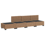 4 pcs Rattan Lounge Set with Cushions GENDT Natural Rattan 3429874