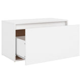 Bench White Engineered Wood 80x40x45 cm Bench Rectangular 808666
