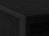 Bedside Table Black Oak 50 x 39.5 x 50 cm Engineered Wood 886666