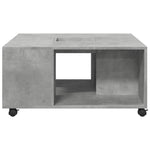 ZNTS Coffee Table Concrete Grey 80x80x40 cm Engineered Wood 853176