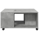 Coffee Table Concrete Grey 80x80x40 cm Engineered Wood 853176