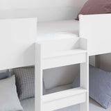 Bunk Bed for Kids White 90 x 200 cm Engineered Wood 3410515