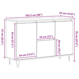 Sideboard Concrete Grey 101.5x35x70 cm Engineered Wood 827208