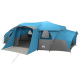 Family Tent with Rainfly Water-resistant tunnel Blue 18-Person 42017461