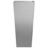 Garden Planter 35x35x75 cm Galvanised Steel 851090