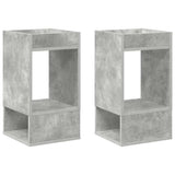 End Table 2 pcs Concrete Grey 30 x 30 x 56 cm Engineered Wood 890935