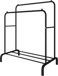 ZNTS Heavy Duty Double Clothes Rail Hanging Rack Garment Display Stand Storage Shelf 55343369